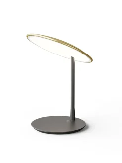 Disc table light, brushed brass fra Nine