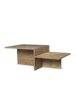 Distinct Coffee Table, Travertine fra Ferm Living
