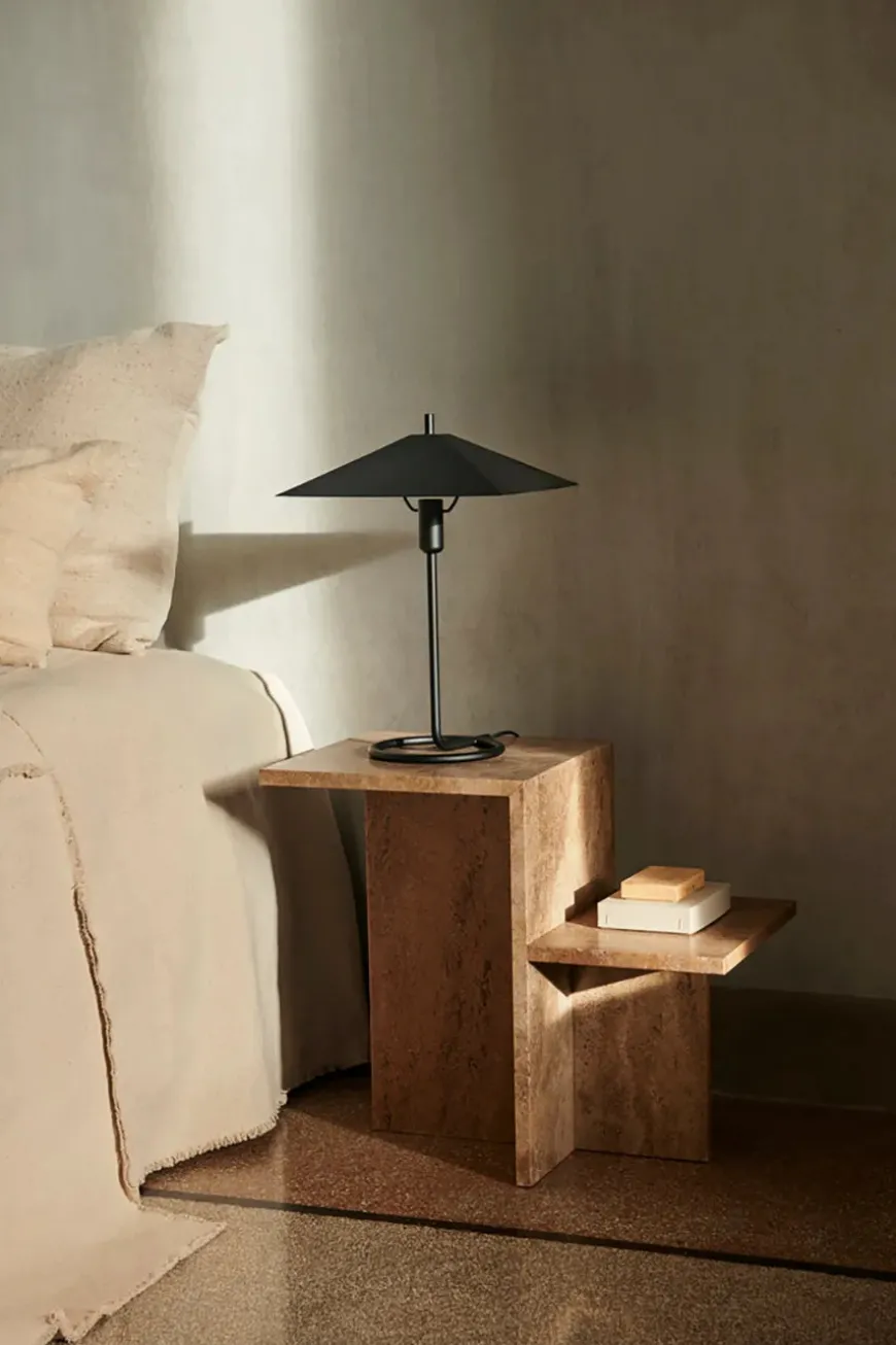 Distinct Side Table, Travertine fra Ferm Living