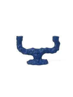 Dito Candle Holder bright blue, double fra Ferm Living