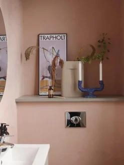 Dito Candle Holder bright blue, double fra Ferm Living