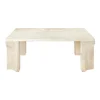 Doric Coffee Table 80 x 80 cm, Neutral White Travertine fra GUBI