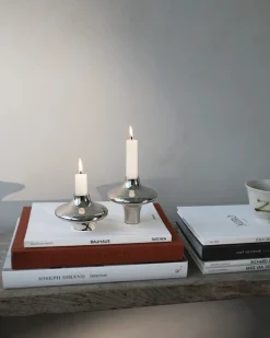 Doublet Candleholder Large, gold fra Hein Studio