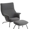 Doze Lounge Chair inkl. Fodskammel, ocean 80 fra Muuto
