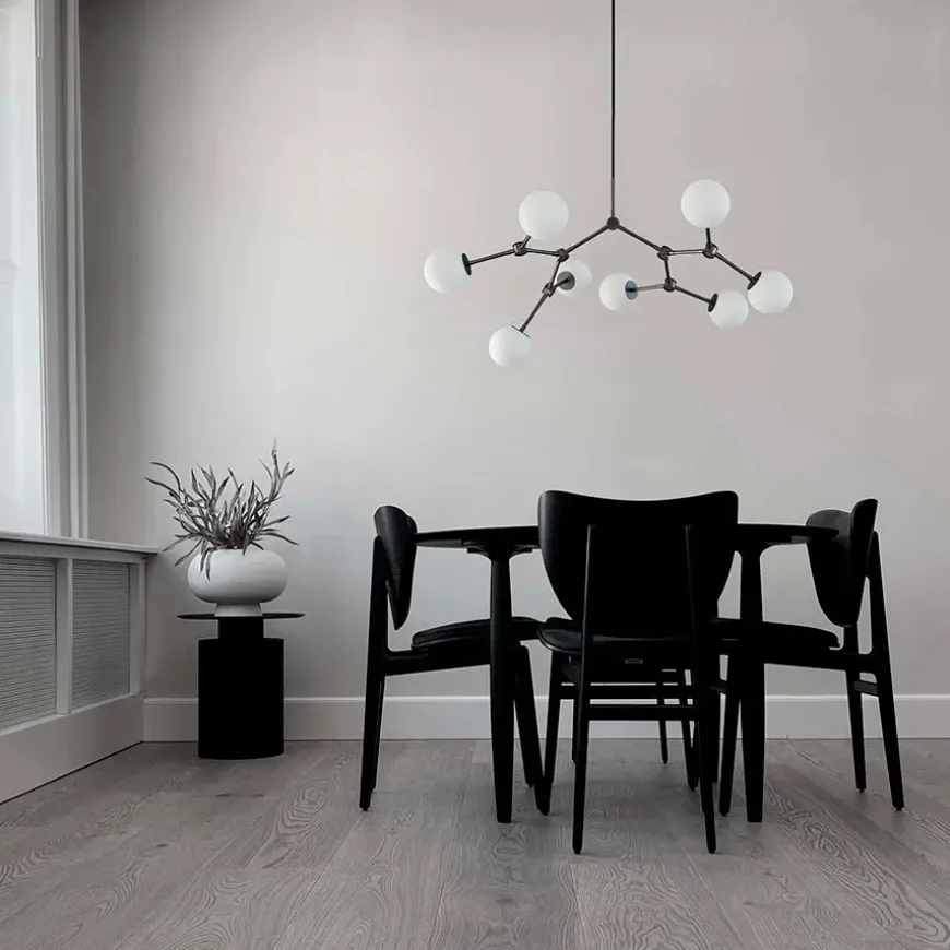 Drop Bulp Chandelier, mini grey fra 101 Copenhagen