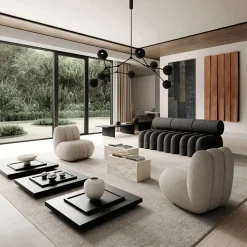 Drop Chandelier Globe, Burned Black fra 101 Copenhagen