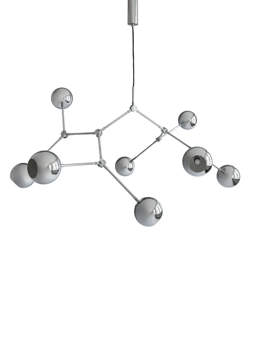 Drop Chandelier Globe, Chrome fra 101 Copenhagen