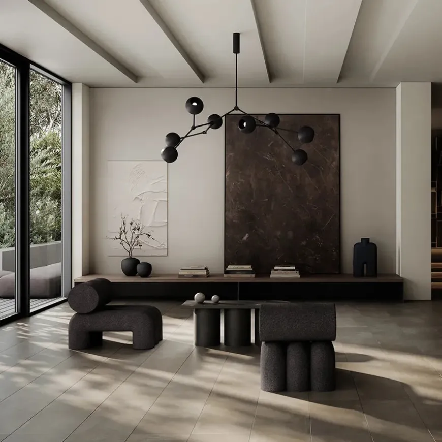 Drop Chandelier Globe, Chrome fra 101 Copenhagen