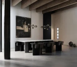 Drop Chandelier Globe, Mini, Burned Black fra 101 Copenhagen