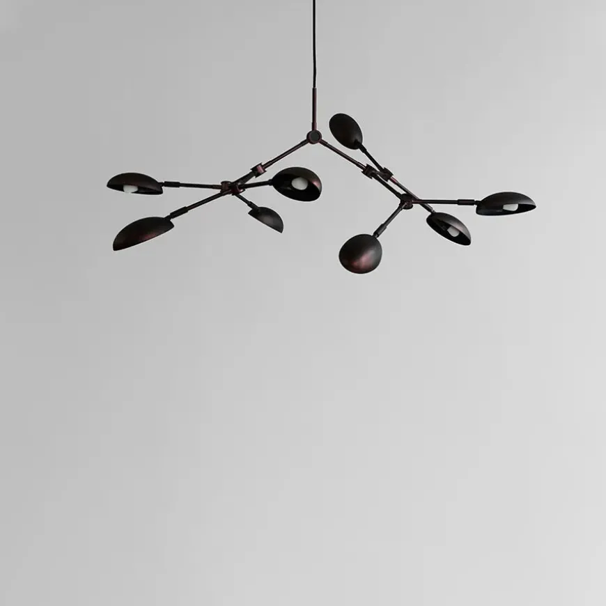 Drop Chandelier, mini burned black fra 101 Copenhagen
