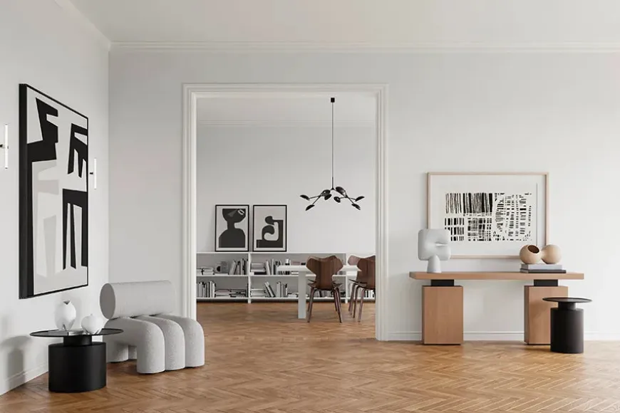 Drop Chandelier, mini burned black fra 101 Copenhagen