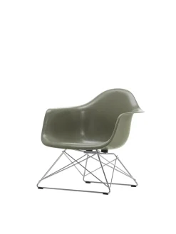 Eames Fiberglass Armchair LAR, forkromet fra Vitra