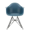 Eames Plastic Armchair DAR, sort pulverlakering fra Vitra