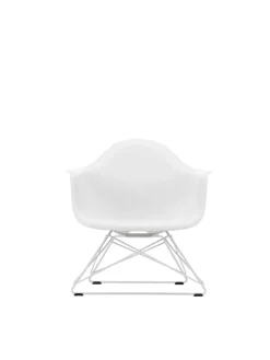 Eames Plastic Armchair LAR, hvidlakeret fra Vitra