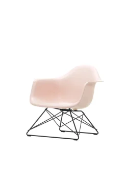 Eames Plastic Armchair LAR, sortlakeret fra Vitra