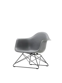 Eames Plastic Armchair LAR, sortlakeret fra Vitra