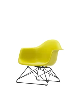 Eames Plastic Armchair LAR, sortlakeret fra Vitra