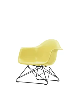 Eames Plastic Armchair LAR, sortlakeret fra Vitra