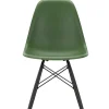 Eames Plastic Side Chair DSW, sortlakeret ahorntræ fra Vitra