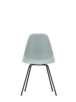 Eames Plastic Side Chair DSX, sort pulverlakeret fra Vitra