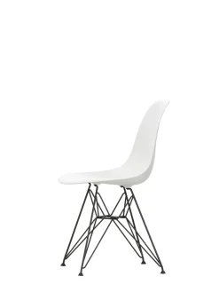 Eames Plastic Side Chair DSR, sort pulverlakeret fra Vitra