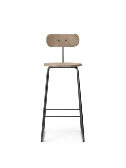 Earth barstol med ryglæn, coffee waste light fra Mater
