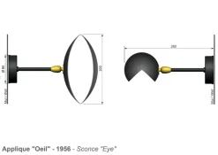 Eye Small Wall Lamp af Serge Mouille