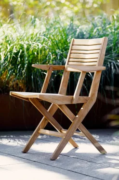 Flip Klapstol med Armlæn fra Cane-line