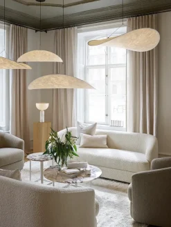 Florence Sofabord Ø90, gris du marais/beige grey fra New Works