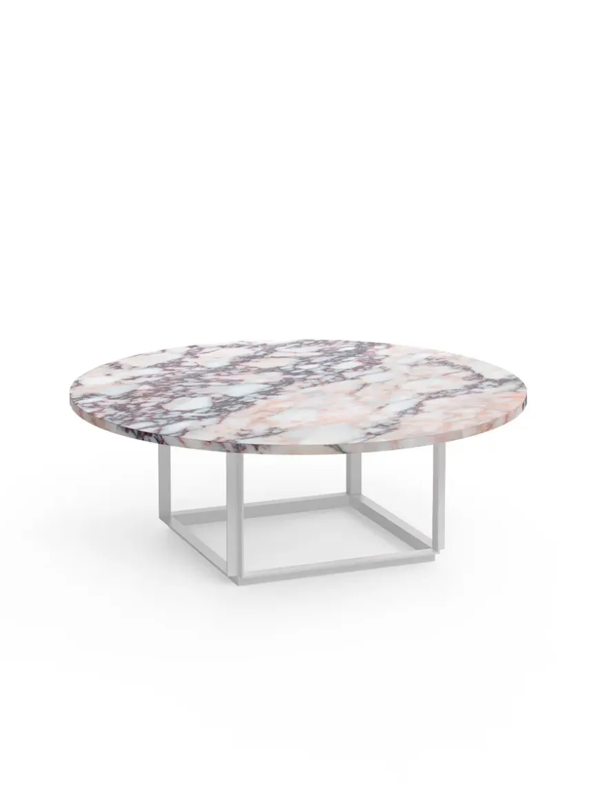 Florence Sofabord Ø90, gris du marais/beige grey fra New Works