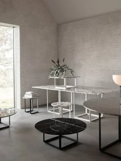 Florence sofabord Ø90, white viola fra New Works