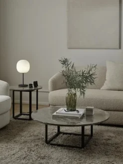 Florence sofabord Ø90, white viola fra New Works