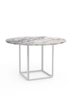 Florence spisebord Ø120, black marquina fra New Works