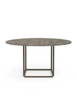Florence spisebord Ø145, gris du marais fra New Works