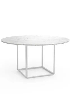 Florence Spisebord Ø145, gris du marais/beige grey fra New Works