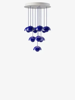 Flowerpot Chandelier VP10, 10 pendants reversed fra &Tradition