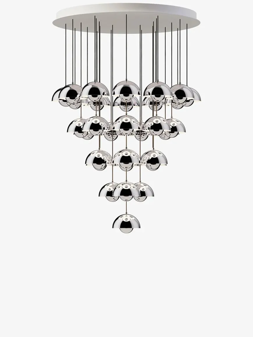 Flowerpot Chandelier VP10, 10 pendants fra &Tradition