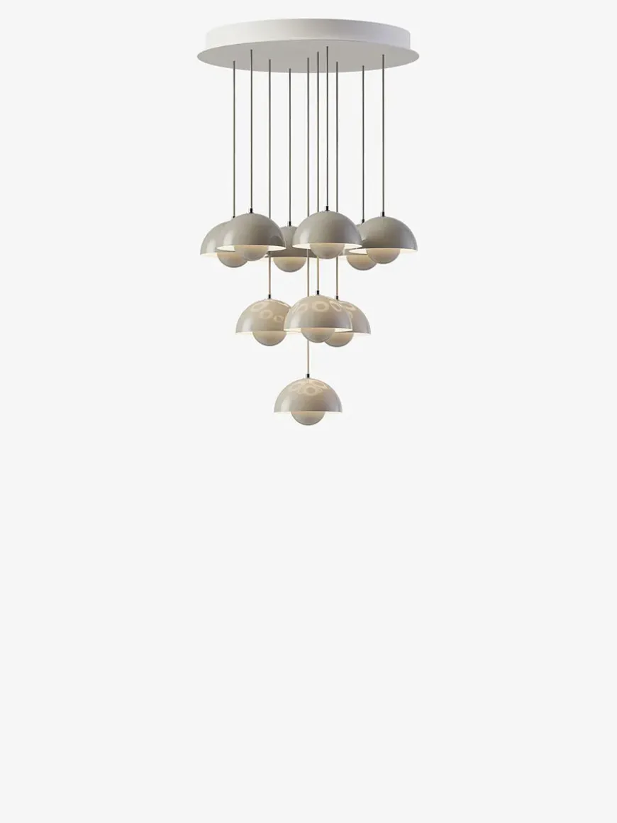 Flowerpot Chandelier VP10, 31 pendants fra &Tradition