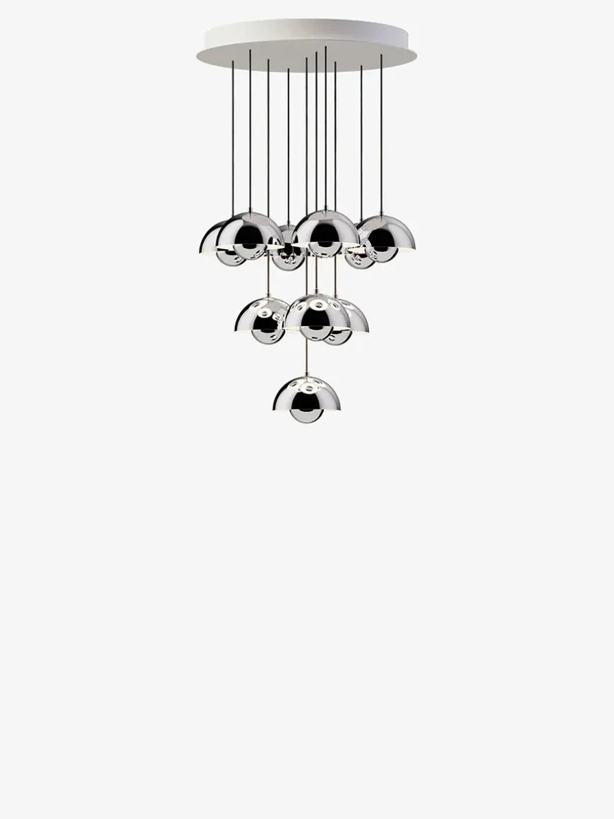 Flowerpot Chandelier VP10, 31 pendants fra &Tradition