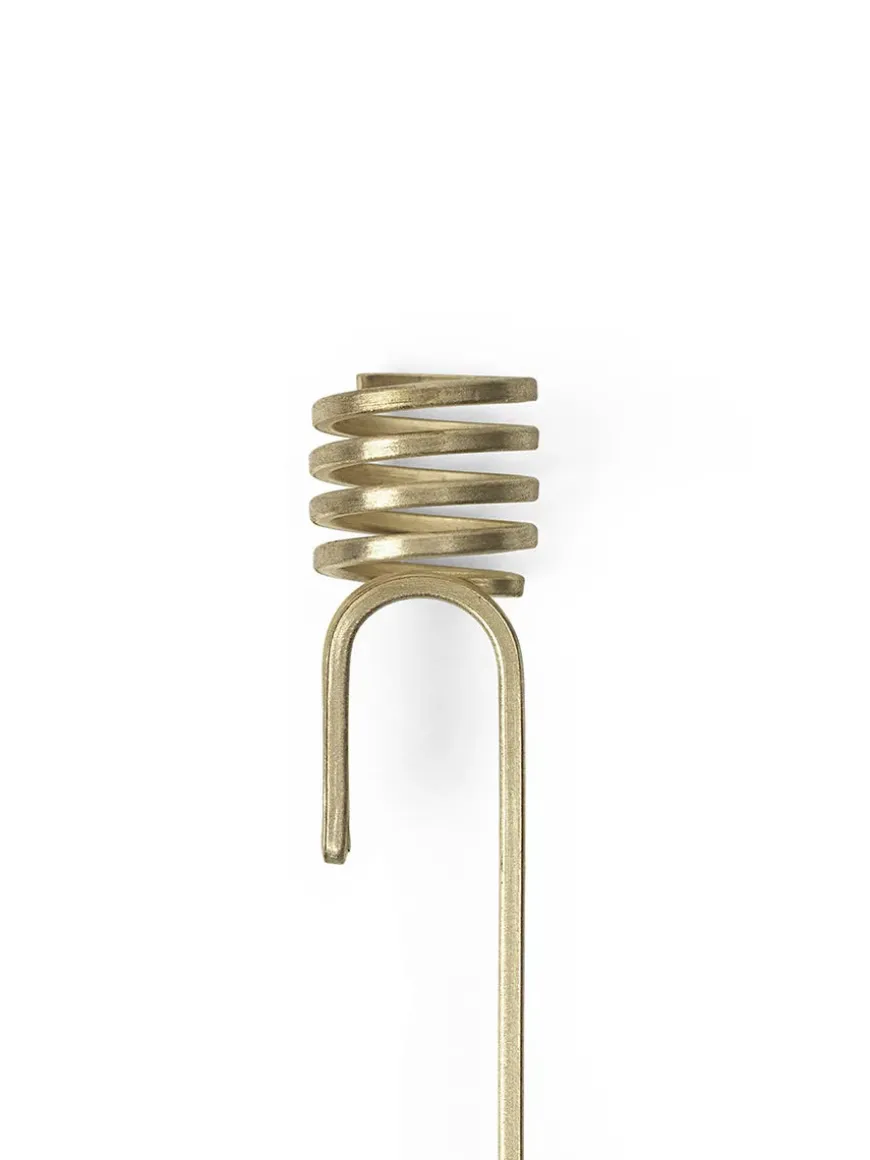 Forest Christmas Tree Candle Holders, sæt á 4 stk., brass fra Ferm Living