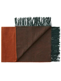 Franja Plaid, green/black fra Silkeborg Uldspinderi