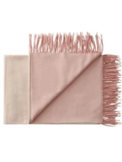 Franja Plaid, pink/brown fra Silkeborg Uldspinderi