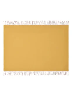 Franja Plaid, pink/white fra Silkeborg Uldspinderi