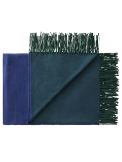 Franja Plaid, pink/white fra Silkeborg Uldspinderi