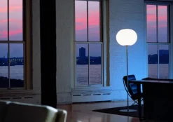 Glo-Ball F, Silver Gulvlampe fra Flos