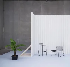 Hee Lounge Chair, hot galvanised fra Hay