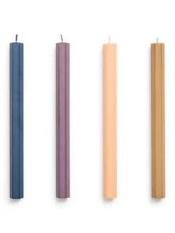 Hexagon Candle 4 Stk., dark fra Hay