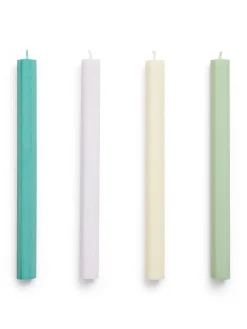 Hexagon Candle 4 Stk., dark fra Hay