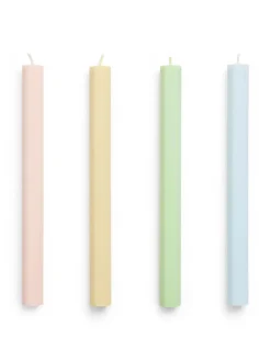 Hexagon Candle 4 Stk., pastel fra Hay