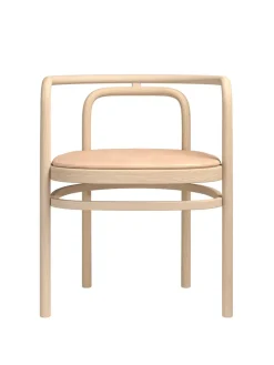 Hynde til PK15 Stol, naturlæder af Poul Kjærholm